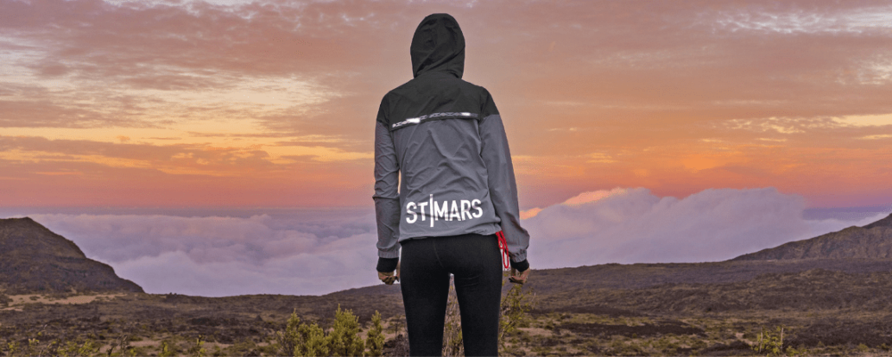 Veste de sport grise et noire imprimée du logo « St Mars »