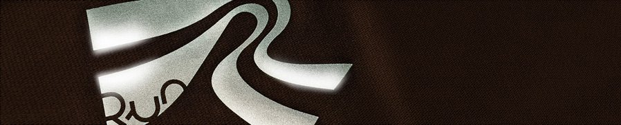 Transfert Die-Cut Reflect argenté logo Run sur tissu marron