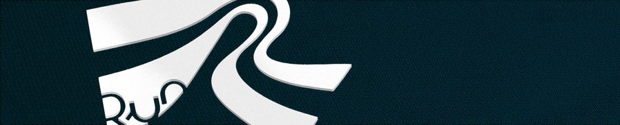 Transfert Die-Cut 3D blanc en relief logo Run sur tissu bleu foncé