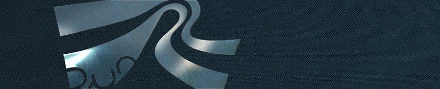 Transfert Die-Cut anti-dérapant argenté logo Run sur tissu bleu foncé