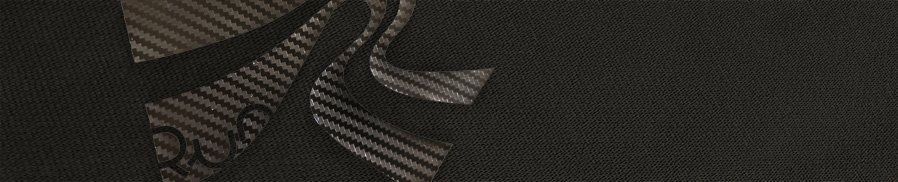 Transfert Die-Cut effet carbone logo Run sur tissu noir