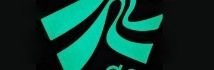 Close-up of a green phosphorescent Run logo transfer glowing in the dark