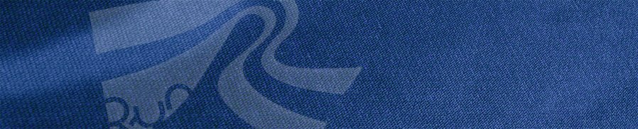 Translucent Die-Cut Run logo transfer, tone-on-tone blue