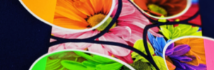 GreenLight four-colour transfer featuring colourful flowers